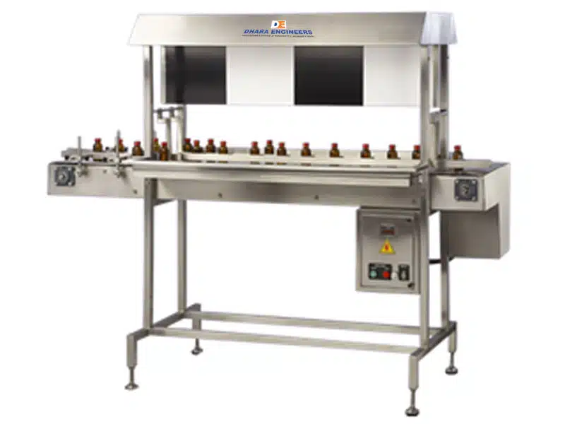 Online Visual Vial Inspection Conveyor Belt